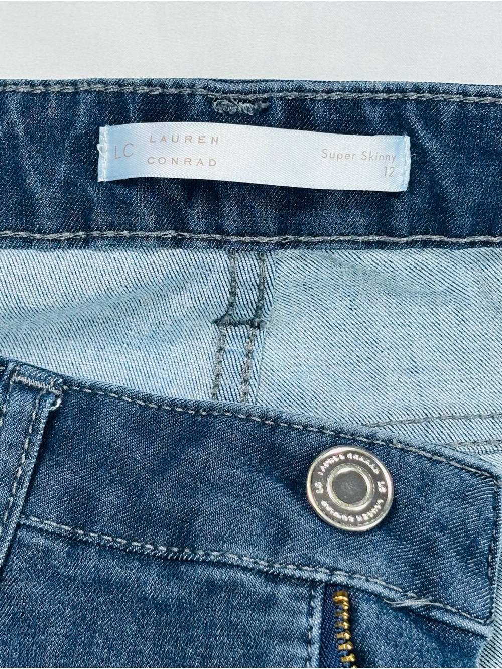 LC Lauren Conrad Dark Blue Skinny Jeans - Picture 2 of 4